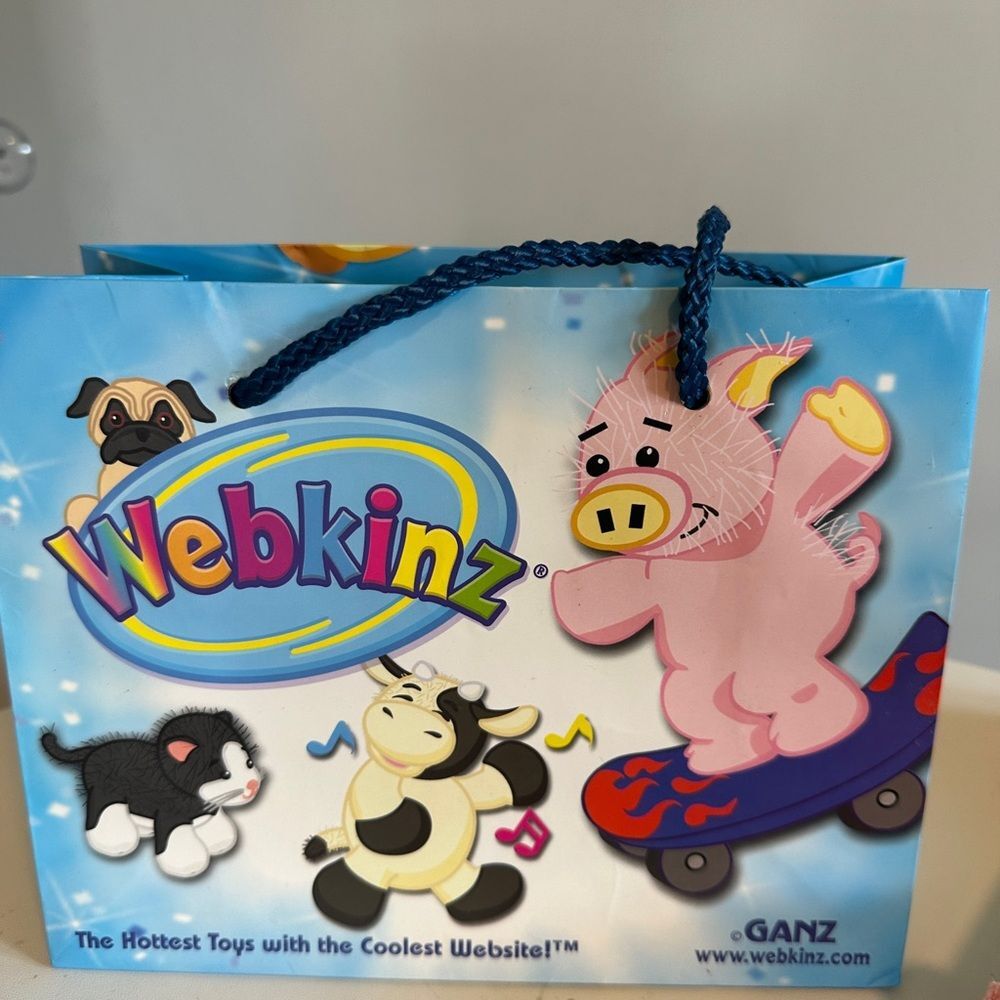 GANZ Webkinz Blue Gift Bag Novelty Collectible